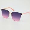 Fashion New Large Frameless Sunglasses Personality Gradient Color Trendy Accessories Sun Glasses UV Protection Female