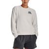 Under Armour Sudadera Pulóver de Cuello Redondo con Estampado de Letras para Mujer Gris 1379477-114