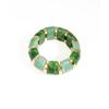 Gradient Acrylic Stretch Bracelet: Geometric Sugar Cube Design for Women