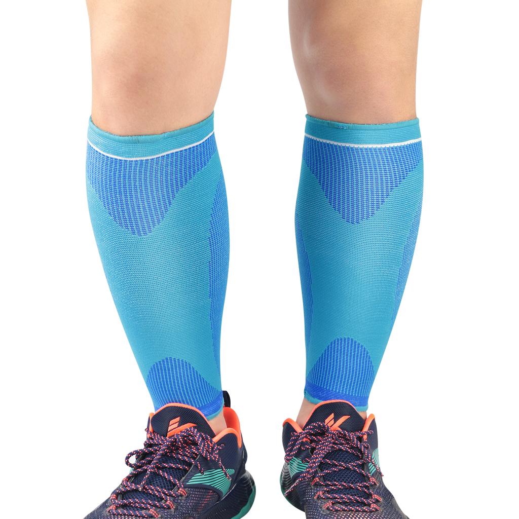 Custom Nylon Shin Guard Sports Socks Breathable Running Compression Leg Sleeve Soccer Shin Guard