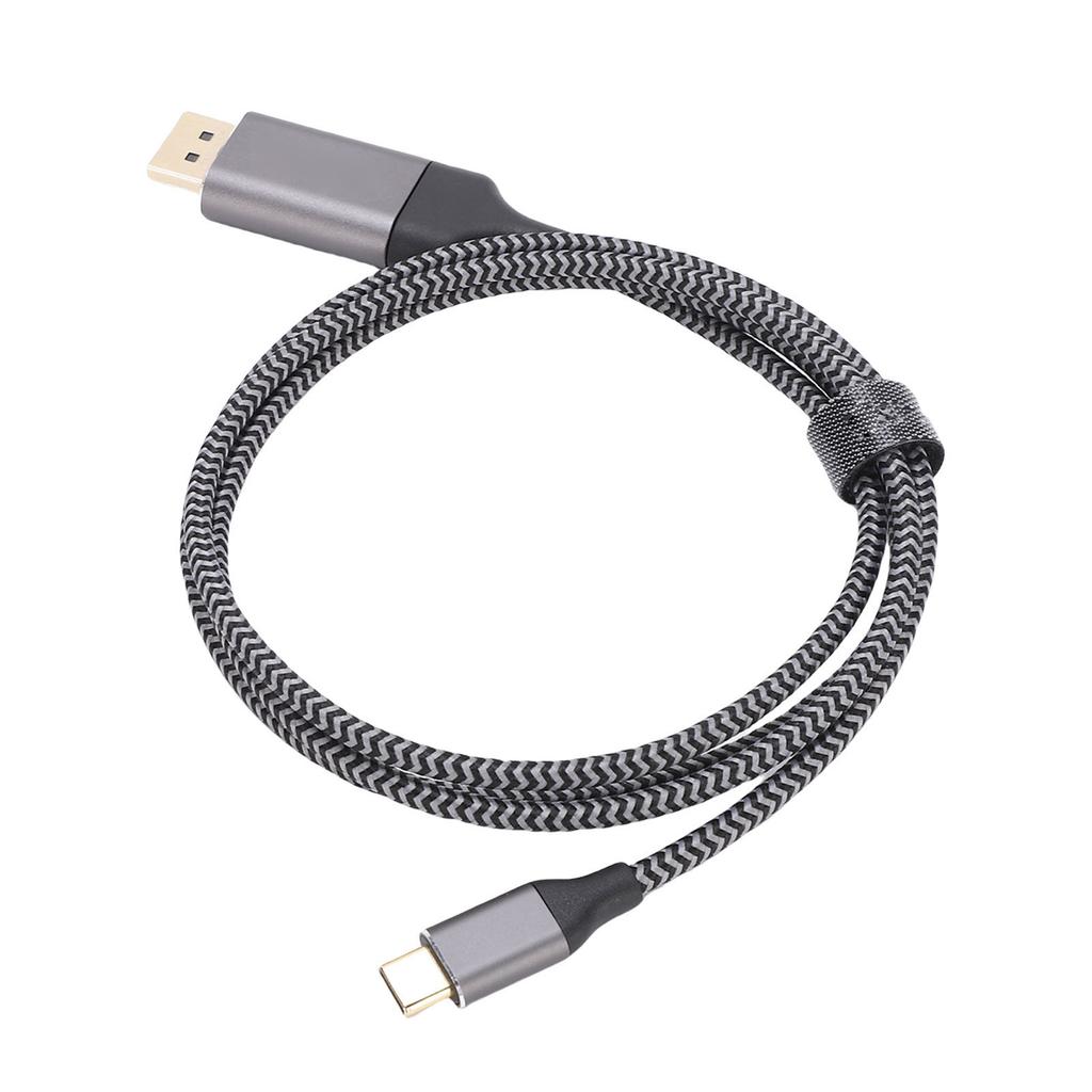 Cabo Adaptador Tipo C para DisplayPort 4K a 60Hz Cabo de Conversão Multifuncional Tipo C para Dispositivo de Exibição para Telefone Tablet