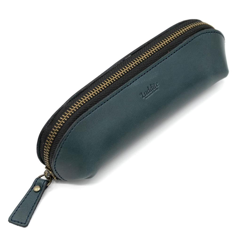 Luddite Garment Bag, Luddite Arch Pen Case, Trattoria Leather, Navy