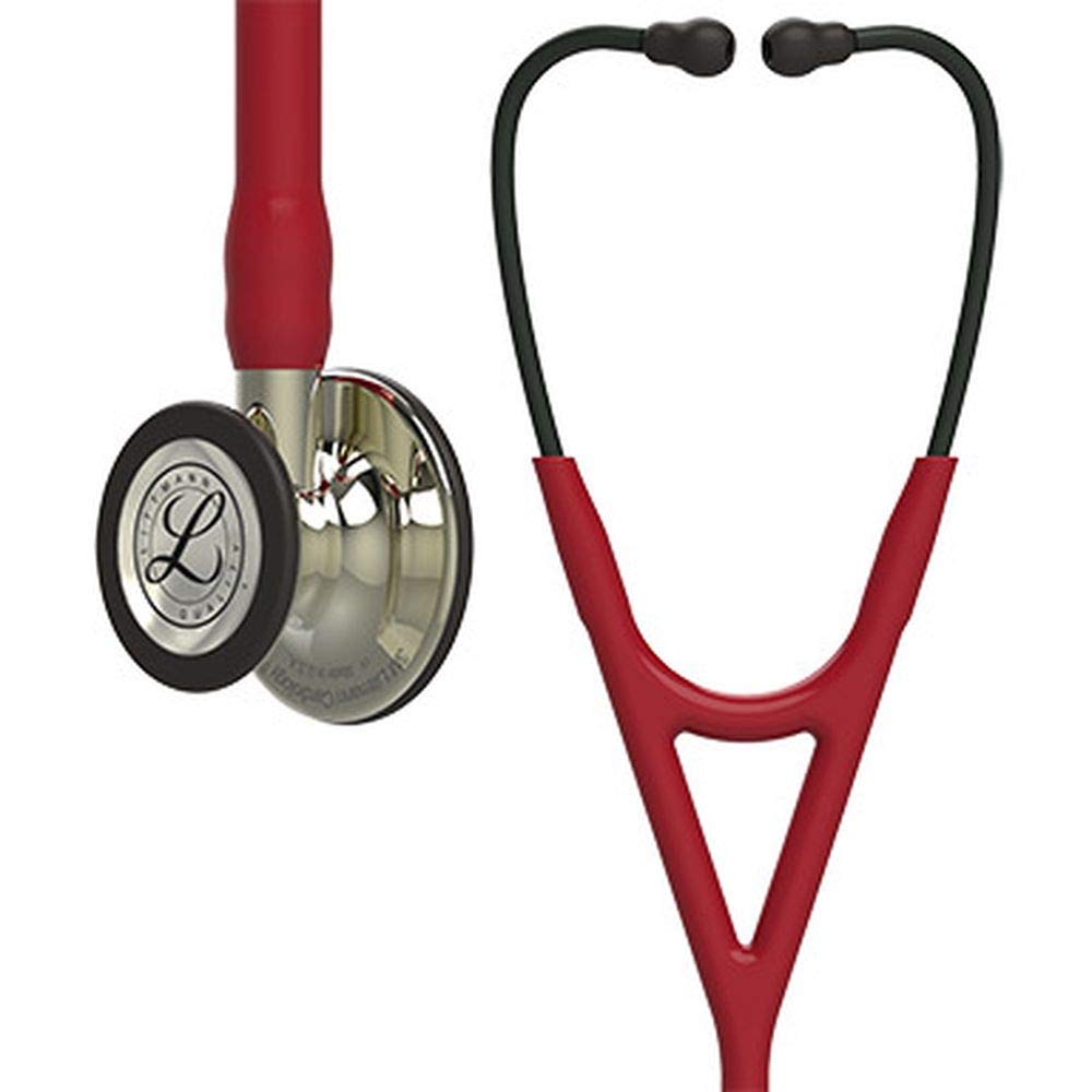 

Cardiology Stethoscope 6176 with Chestpiece Burgundy 3M™ Littmann® IV™ High-Sensitivity Two-in-One Tube, Adult/Pediatric (Champagne Finish), Approx.