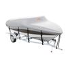 Bootsplane, 5180-5790 mm Trailerbare Wasserdichte Bootsplane, 600D Marinequalität PU Oxford, mit Motorabdeckung und Schnallenriemen, für V-Rumpf, Dreirumpfboot,