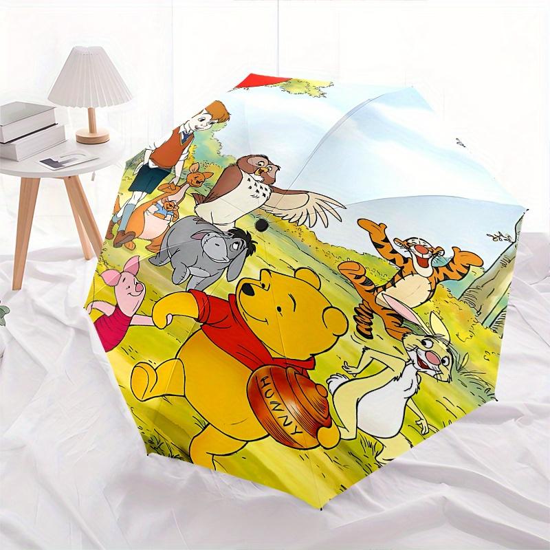 1 Auto Open Winnie the Pooh, Tigger Themed Colorful 8-rib Portable Umbrella for Men and Women, A Compact Commuting Companion Suitable for Da