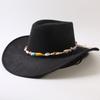 Popular European and American Classic Big-brimmed Western Cowboy Hat Men's and Women's Outdoor Fashion Anti-sun Cowboy Hat Jazz Hat