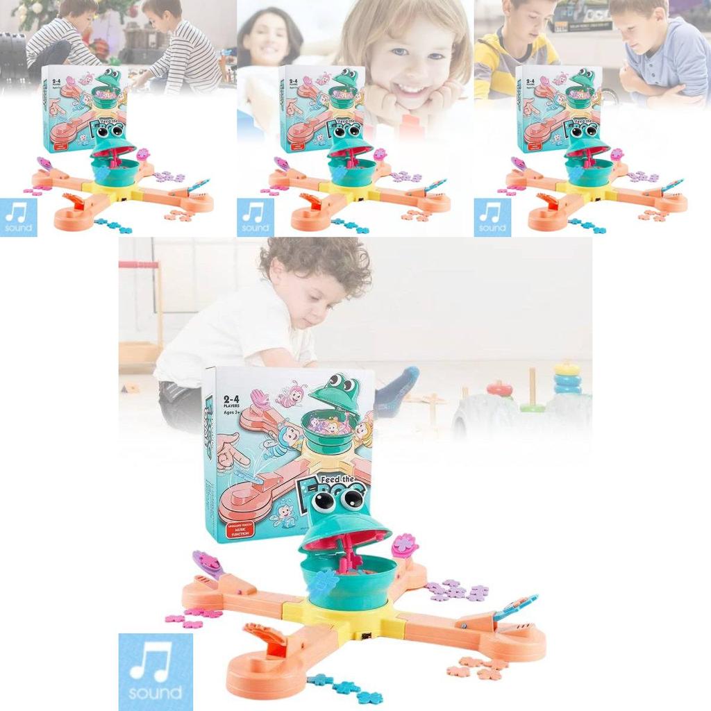 Colorful Electric Frog Adventure Game For Fun Interactive Dinosaur Feeding Play
