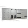 VidaXL Workbench with 4 Wall Panels and 2 Cabinets