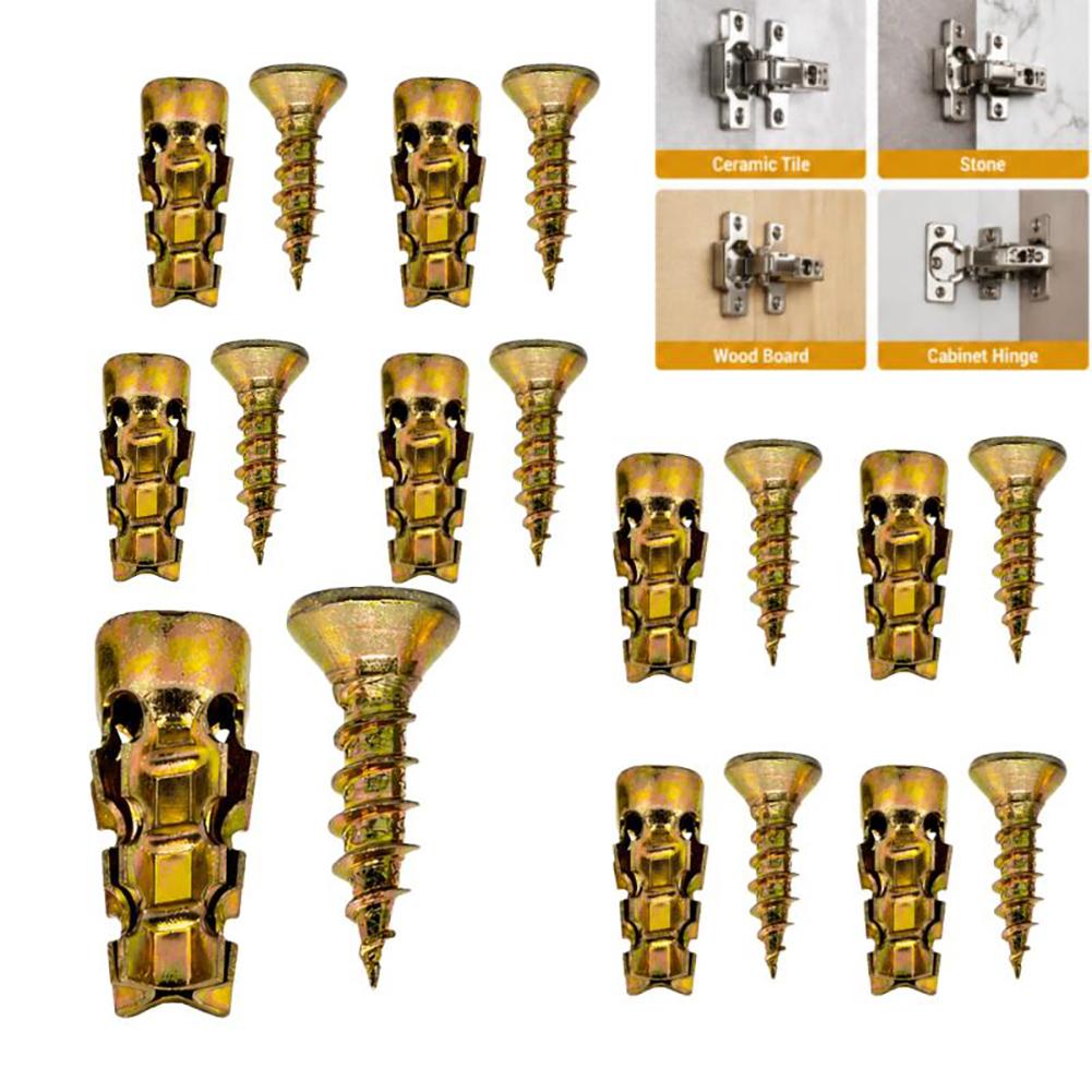 Multifunctional Self Drilling Anchors Screw Easy Installation No Drill Wall Anchors Kit For DIY Projects