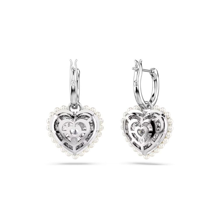 Swarovski Water Drop Heart Pendant Earrings Women earrings Silver 5684384