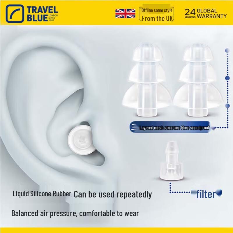 Travel Blue Liquid Silicone Earplugs