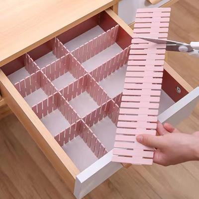 4Pcs Drawer Organizer Divider Adjustable Household Storage Cabinet Combination Partition Underwear Socks Sundries Cajones