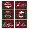 Buffalo Plaid Christmas Placemats, Waterproof Festive Prints For Xmas Table Decoration