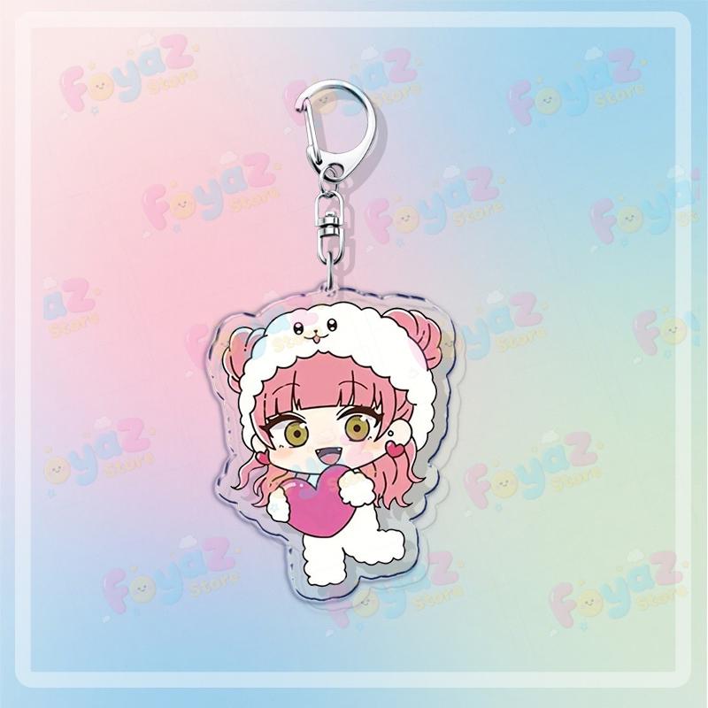 

Anime You and I Are Polar Opposites Keychain Accessories Bag Suzuki Miyu Cartoon Keyrings Jewelry Fans Friends Gifts