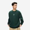 Li Ning Sports Lifestyle Series Anti-Static Anti-Bacterial Fleece Warm Breathable Comfortable Casual Sweatshirt Unisex Sweatshirt Dark-Green AWDUC85-6