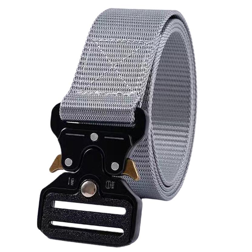 6 Colors Men Military Tactical Belt Unisex Magnetic Buckle Quick Release Nylon Soft Belt Women Tooling Training Trousers Belts