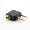 Gold Plated 3.5mm Airplane Headphone Mono Mono Audio Converter  for Headphone