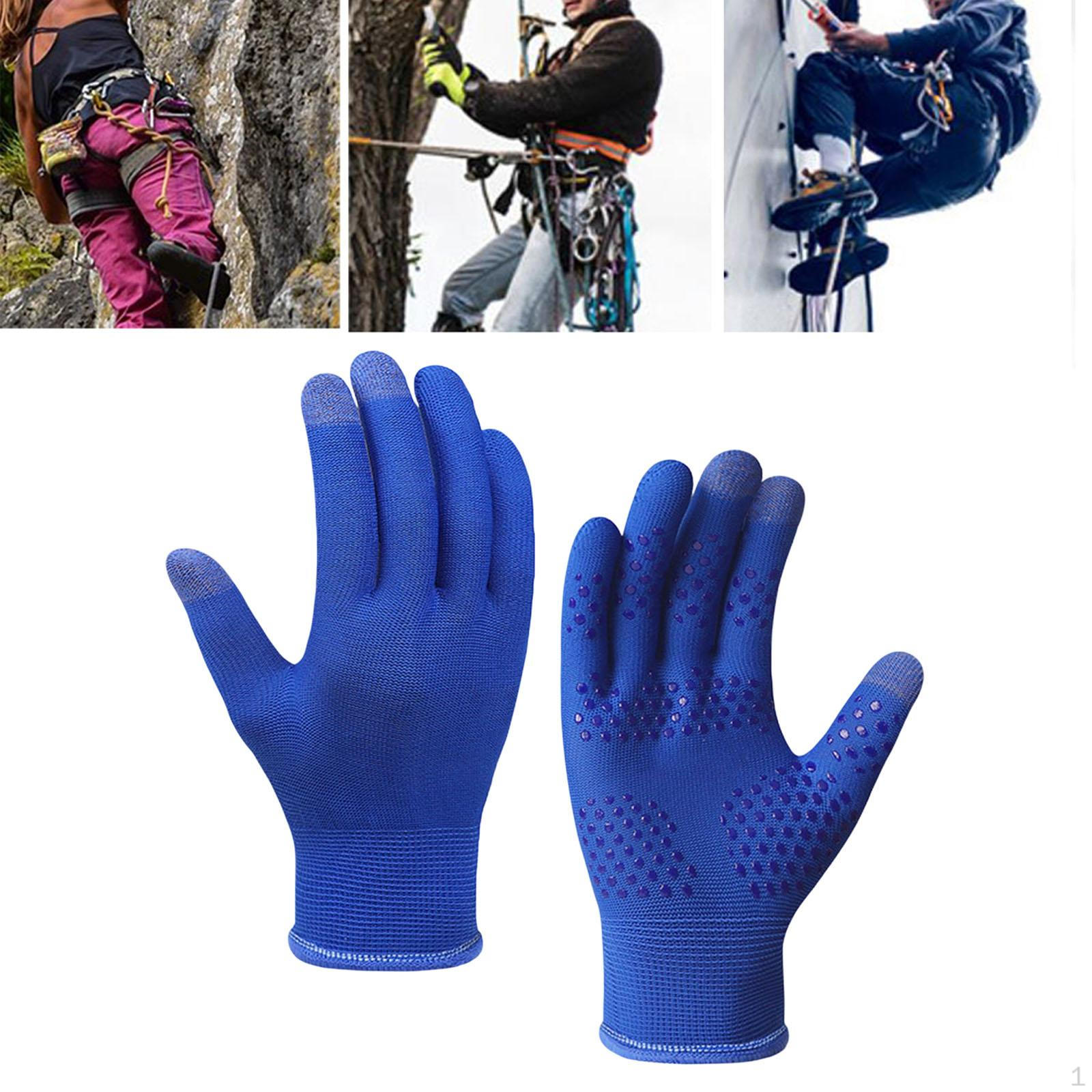 

Climbing Gloves Cold Weather Full Finger Winter Touchscreen Cycling Mittens Non Slip Women синій