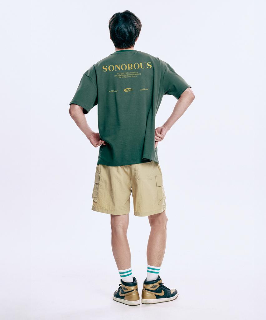 WILDROCK Sonorous High Tension Overfit Half T-Shirts