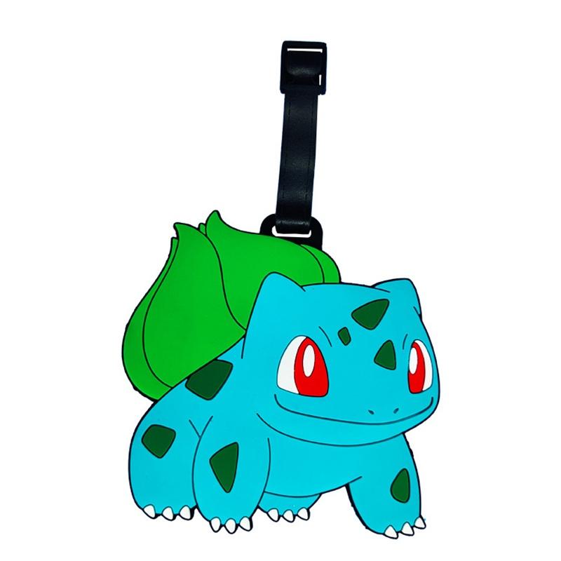 Luggage Tag Cartoon With Name Charmander Pikachu Psyduck Toy