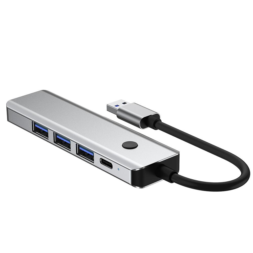 BYL-2526 USB-C 5 Port Hub 5 In 1 USB 3.0 To HDMI Video Adapter Cable for Laptop/TV/DVD Player/Projector