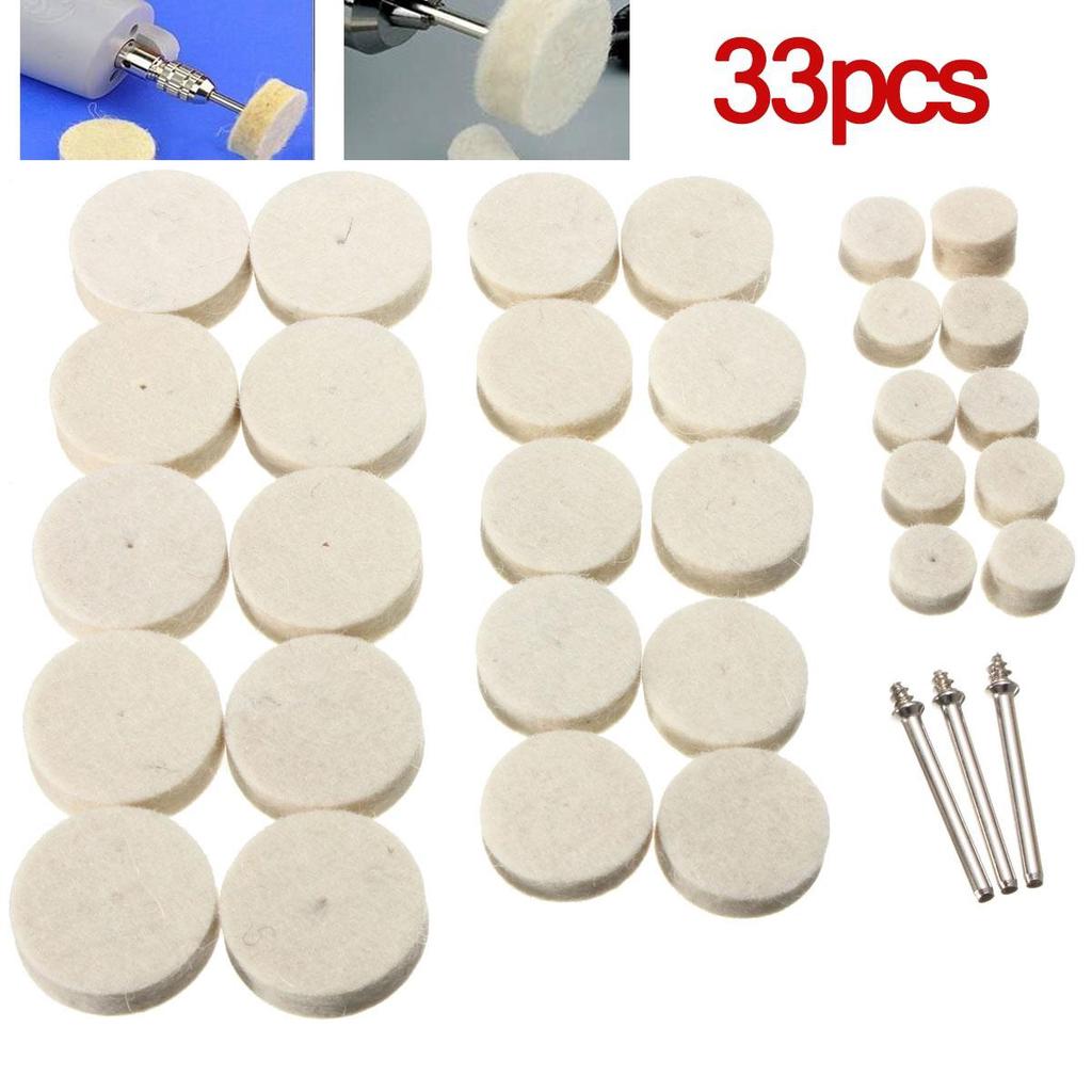 Home & Garden 34 Soft Felt Polishing Buffing Wheel Mixed Set Accessory