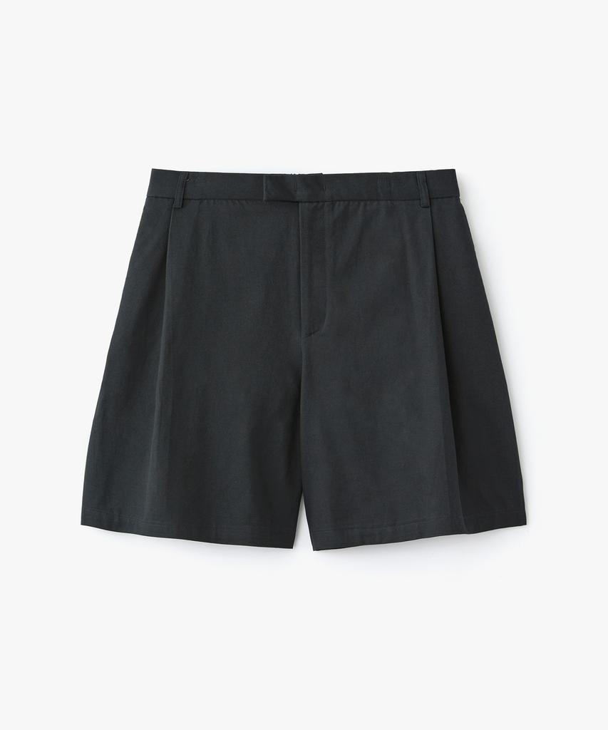 Le Mad One-Pleat Elastic Half Pants - Deep Navy