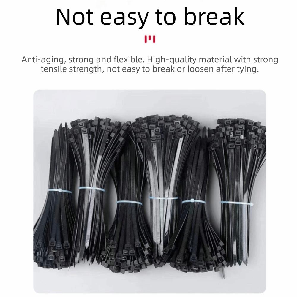 UV Resistant Heavy Duty Cable Ties Multicolor Detachable Self-Locking Cable Ties Plastic Nylon Tensile Strength Nylon Cable Ties