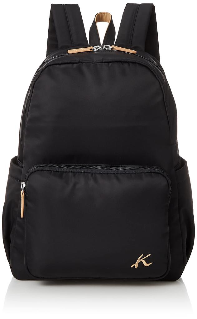 Backpack au lait 15671 The part that touches the body is made of mesh cushion fabric [Kitamura] R-0711 Women's Black/Cafe [Black]
