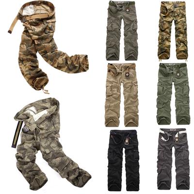 Camouflage Cargo Pants Combat Men Plus Size Military Army Trousers Multi Pocket Long Sweatpants