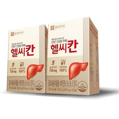 Chong Kun Dang Health Healthy Khan Milk Thistle Nutrient, 30 Tablets, 2 units,Korean Health Food