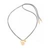 Fashion Hollow Sun Pendant Necklace, Ins Designer Adjustable Pull Clavicle Chain For Women