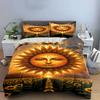 Radiant sunface with sunflowers. Bedding sets Duvet cover sets Duvet covers Pillowcases(1 * Duvet Cover 2 * Pillowcases without duvet insert)