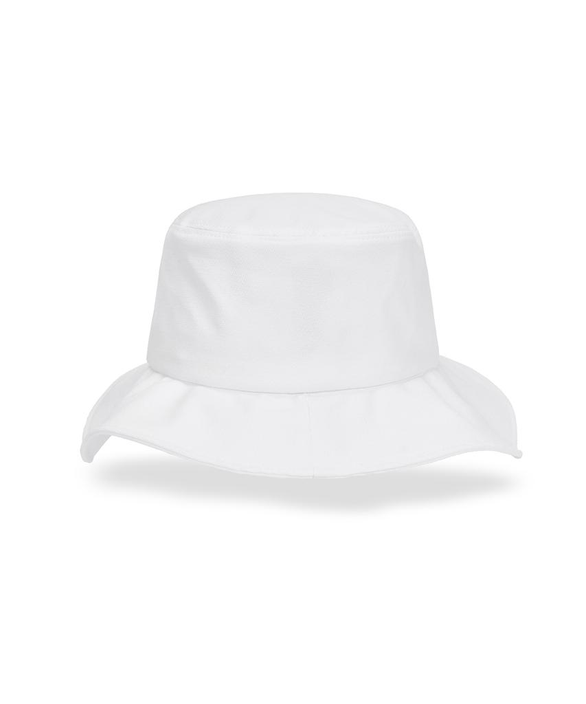 Bajal Va Studded Frill Bucket Hat White