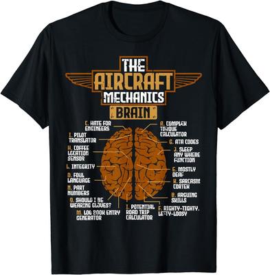 NEW LIMITED The Aircraft Mechanics Brain Aviation T-Shirt Unisex T-Shirt