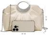 SUNSPOT Party Bag, Large Clutch Bag, Wedding Bag, Large Handbag, Women's, 3-Way (Champagne Gold)