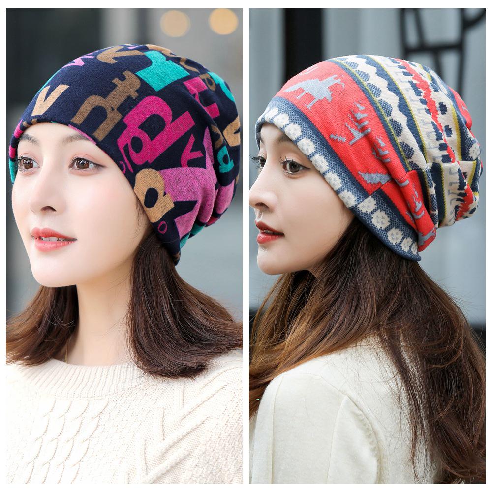 Vielseitige koreanische Damenhüte für Herbst/Winter: Kopftuch, Baotou, Pullover, Halstuch, Print, Flor und Ohrenschutz