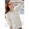 Moka Na 3D Floral Fluffy Knit Sweater