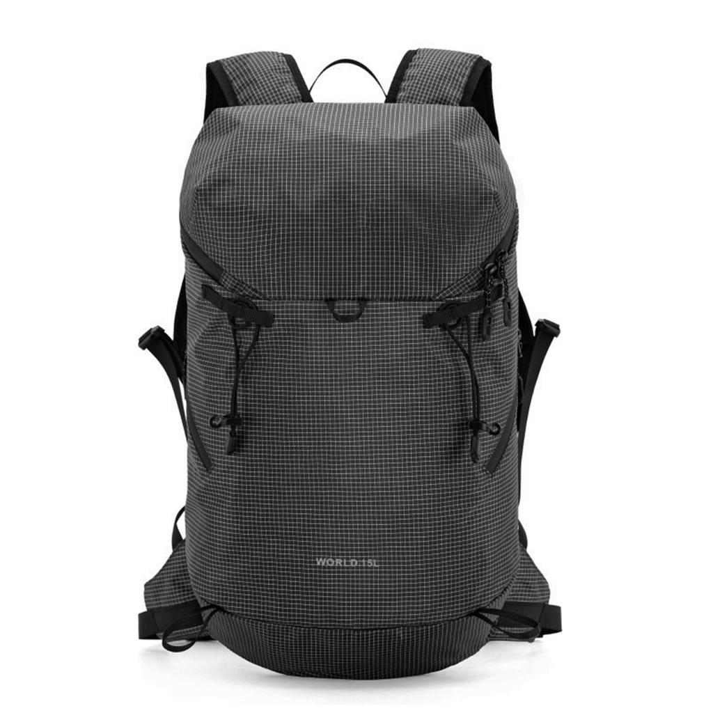 Outdoor Backpack 15L Small Hiking Backpack Lightweight for Hiking Running Cycling Camping Both Men and Women Black