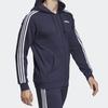 Adidas E 3S FZ FT Knitted Jacket Men Jackets Navy-Blue DU0471