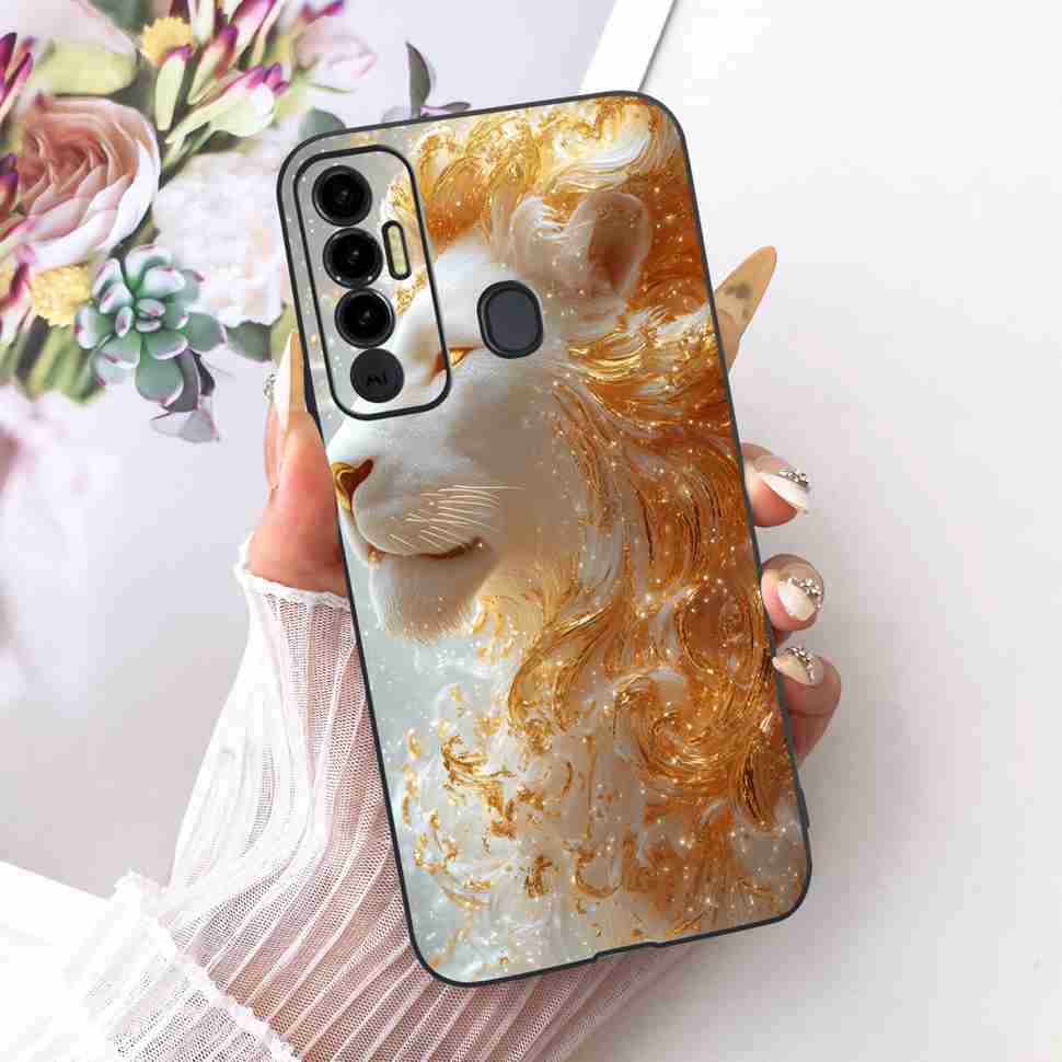 Simple Design Cartoon For Tecno Spark 7P KF7j Case Silicone TPU Black Cover For Tecno Spark7P 7p 6.8" Bumper Phone Cases Fundas