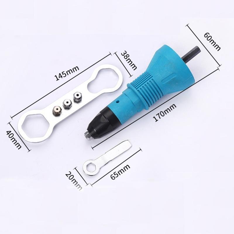 3Pcs Heavy Duty Rivet Guns Conversion Heads Quick Switches Mechanism Rivet Tool Conversion Set For Precisions Work