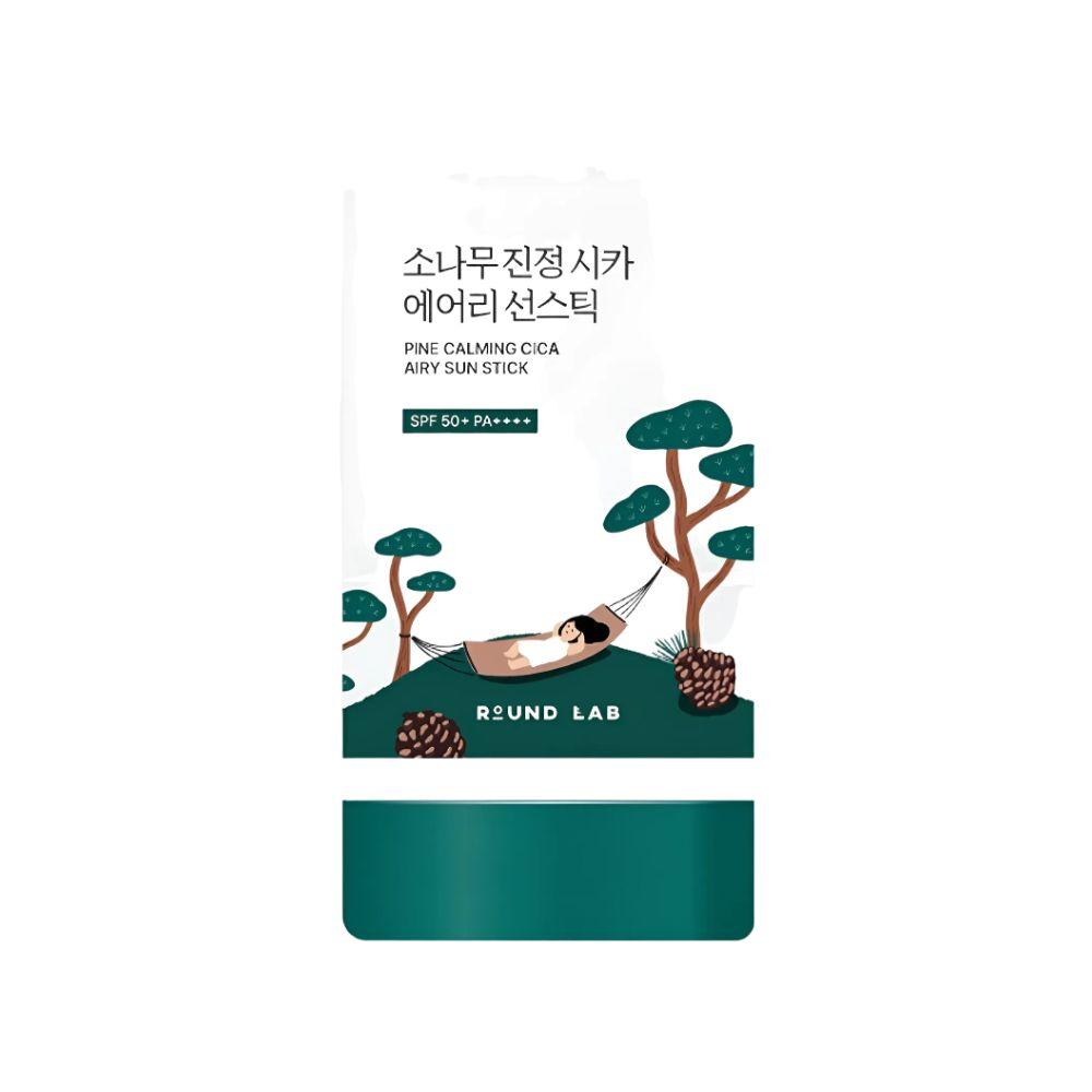 ROUND LAB Pine Calming Cica Airy Sun Stick SPF50+ PA++++ Lightweight UV Protection 19g