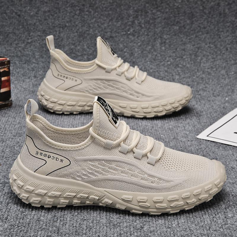 Four Seasons New Breathable Hollow Flying Weaving Tide Shoes Running Fashion Sports Trend Casual Shoes