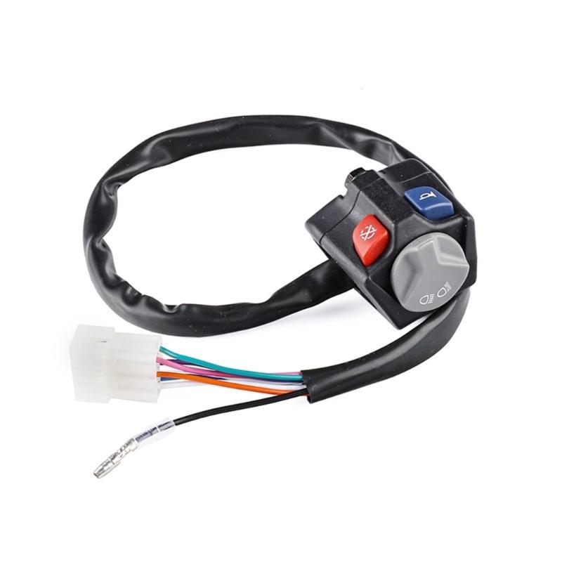 Waterproof Universal Motorcycle Headlight Switches With Ignitions Control ABS Construction Suitable For Dirt Bike Models