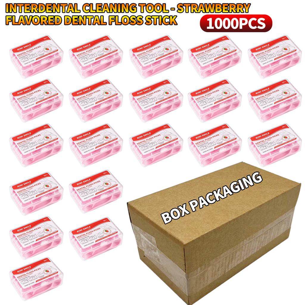 50/150/300/600/1000PCS - Dental Floss Stick, Strawberry Flavor, Convenient To Pack, Available In Measured Sizes, Suitable for Cl