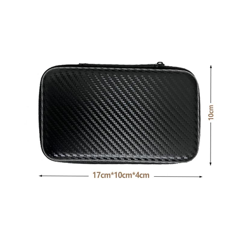 Car Terminal Removal Hard Case Portable Storage Bag Car Repair Tool Kit Storage Carbon Fiber Pattern with Zipper Bag