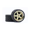 Scale Custom Wheels CARLOMO Approximately for Miniature 1/64 (1 Set) N002A, 11.0mm, Cars, Etc. [Used]