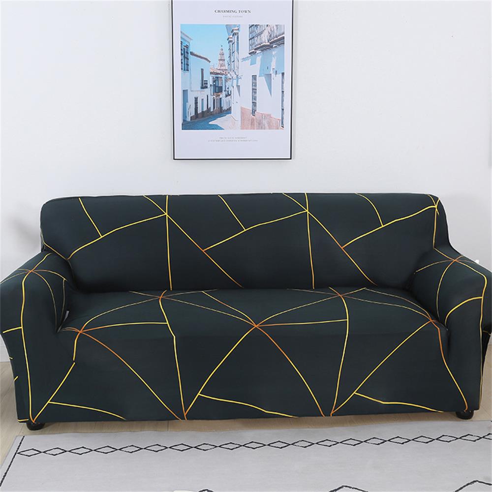 1pc Printed Elastic Sofa Cover Antidirty Spandex Sofa Cover Furniture Protector for Bedroom Office Living Room Home Decor