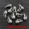 New Fashion Antique Silver Plated Airplane Grenade Helicopter Chrams Metal Alloy Pendant DIY Charms DIY Jewelry Making Findings